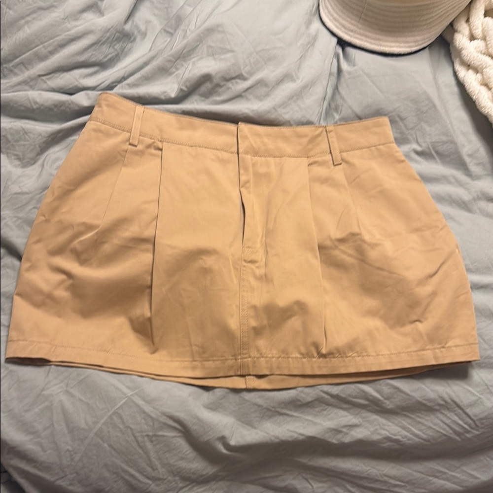Zara Beige A-Line Skirt